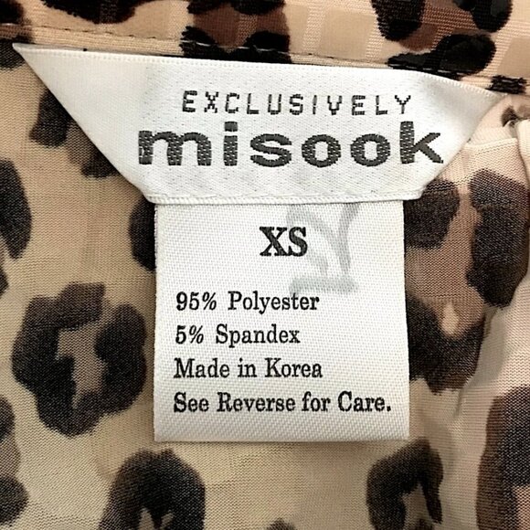 Vintage Exclusively Misook Paillette Sequin Animal Leopard Print Jacket - Picture 2 of 5